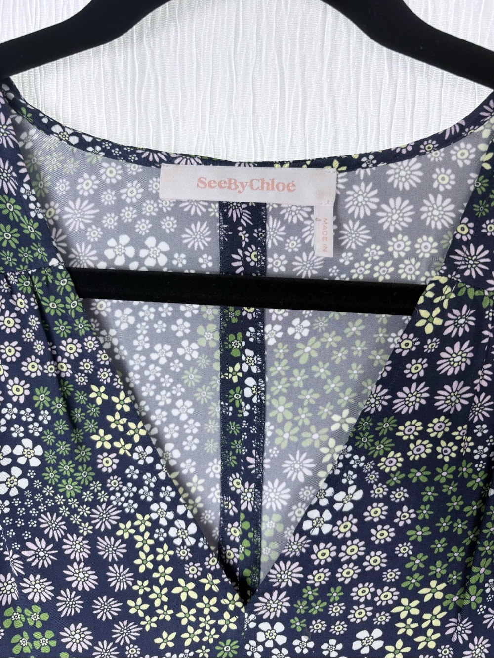See By Chloé Floral Print Dress, Size 8 - Picture 3 of 9